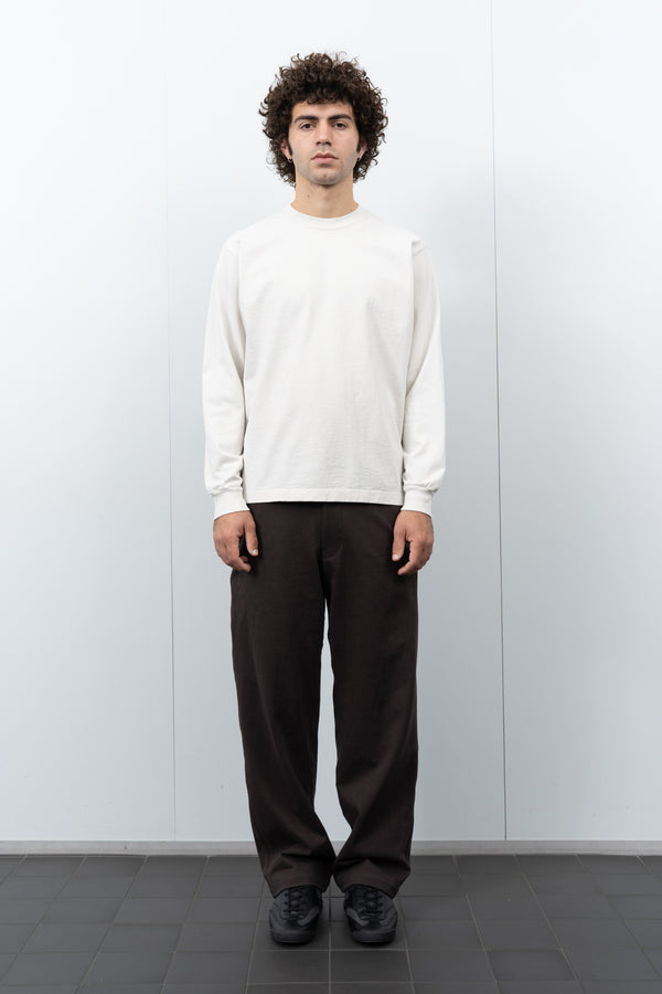 Lady White Co. L/S MUNICIPAL T-SHIRT - OFF WHITE