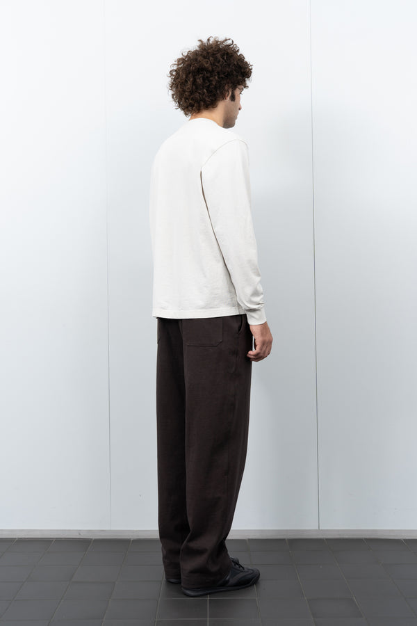 Lady White Co. L/S MUNICIPAL T-SHIRT - OFF WHITE