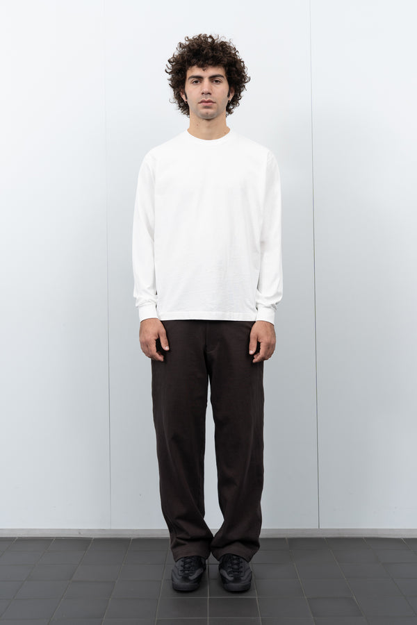 Lady White Co. L/S MUNICIPAL T-SHIRT - WHITE