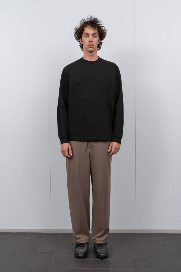 Lady White Co. L/S RUGBY T-SHIRT - BLACK