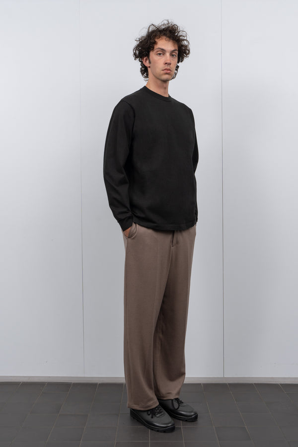 Lady White Co. L/S RUGBY T-SHIRT - BLACK