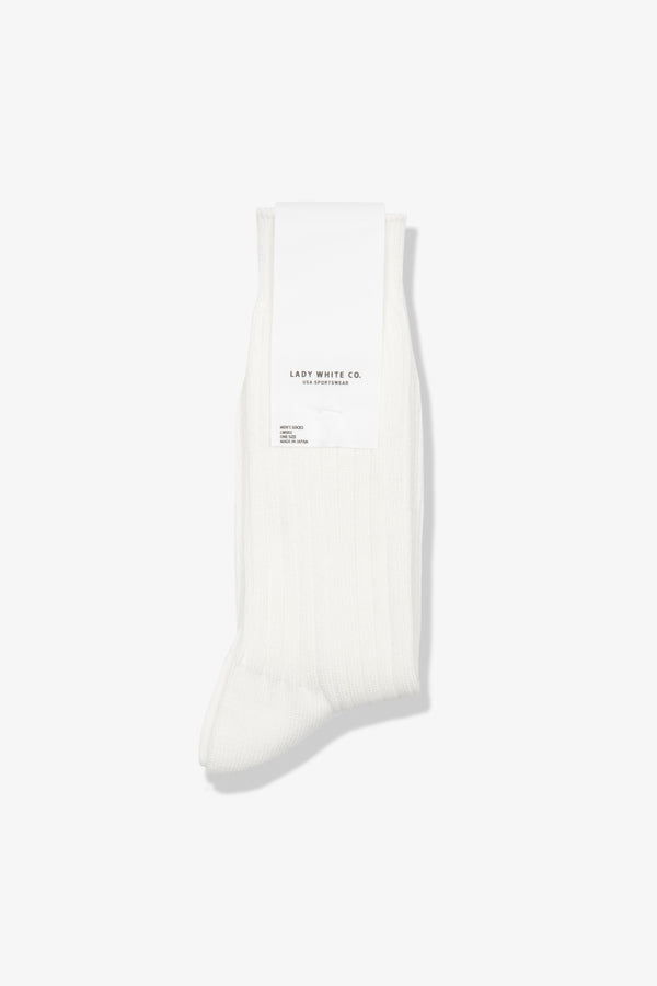 lady white co. LW - C SOCK - WHITE