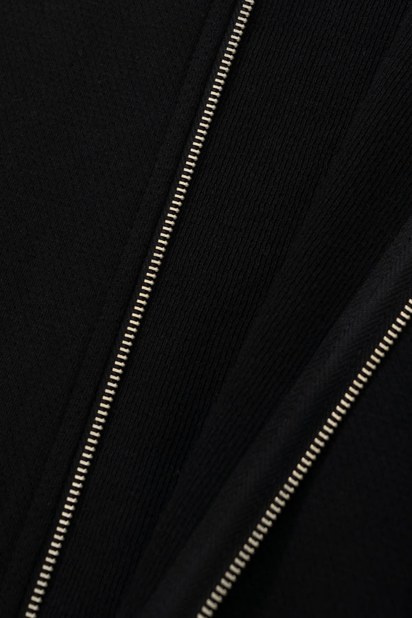 Lady White Co. MESH FULL ZIP - BLACK