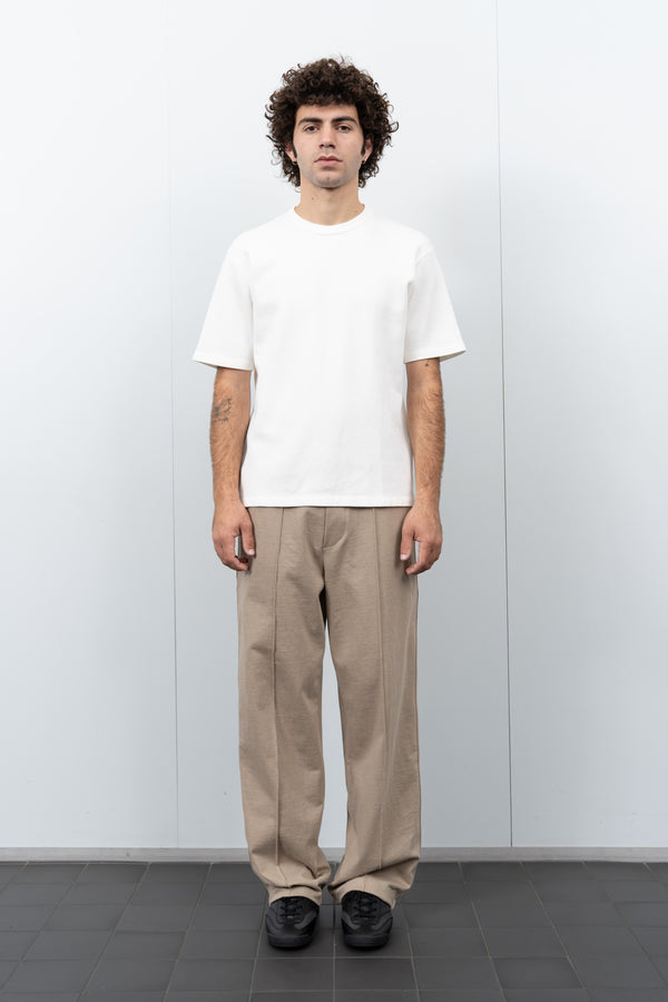 Lady White Co. MESH T-SHIRT - WHITE