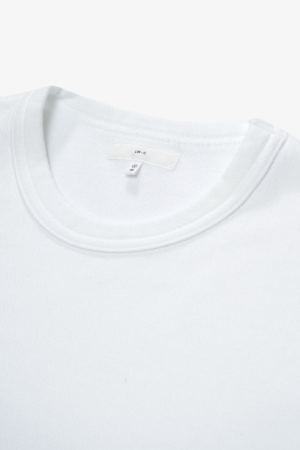 Lady White Co. MESH T-SHIRT - WHITE