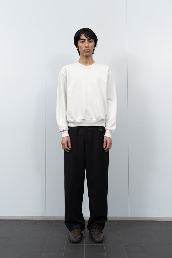 Lady White Co. MINI CREWNECK - OFF WHITE