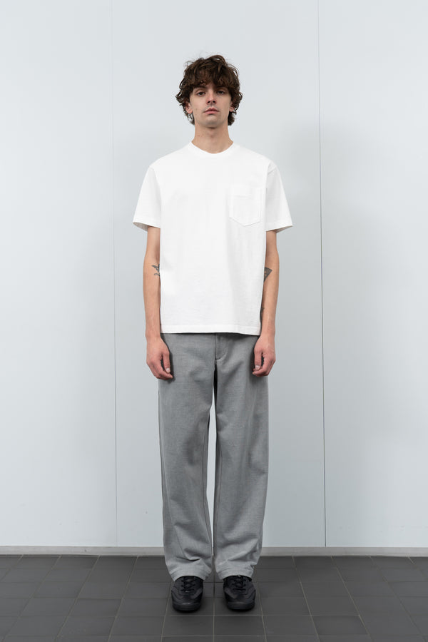 Lady White Co. MUNICIPAL POCKET T-SHIRT - WHITE