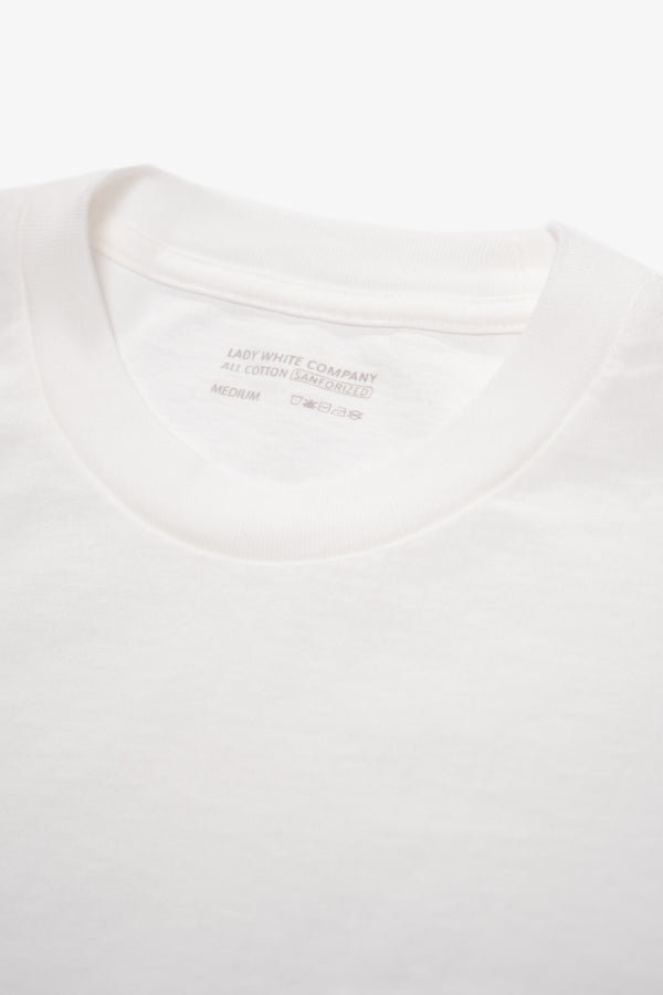 Lady White Co. MUNICIPAL POCKET T-SHIRT - WHITE
