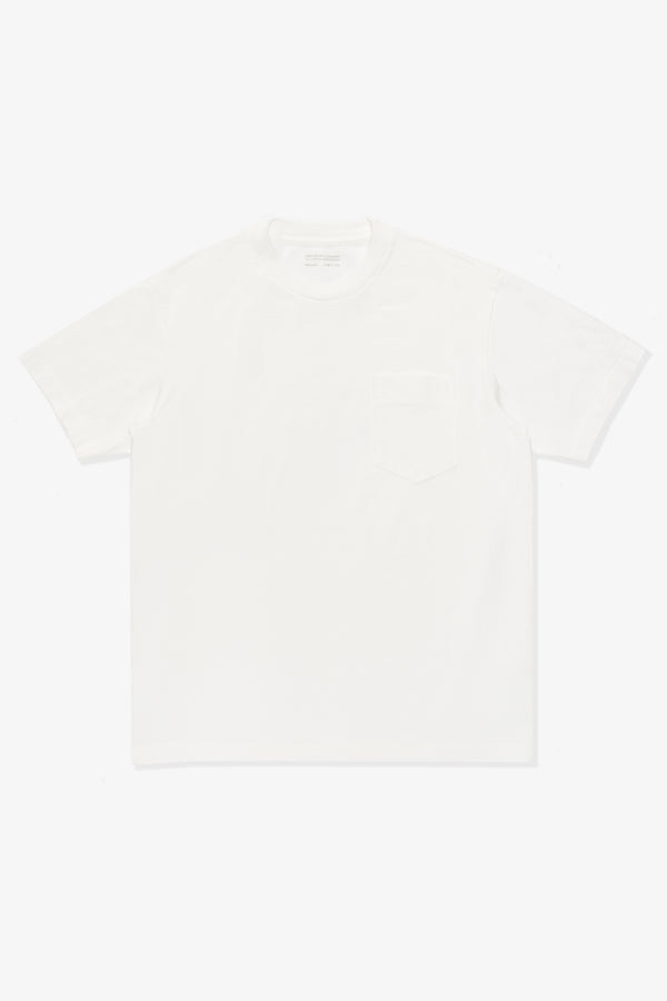 lady white co. MUNICIPAL POCKET T-SHIRT - WHITE