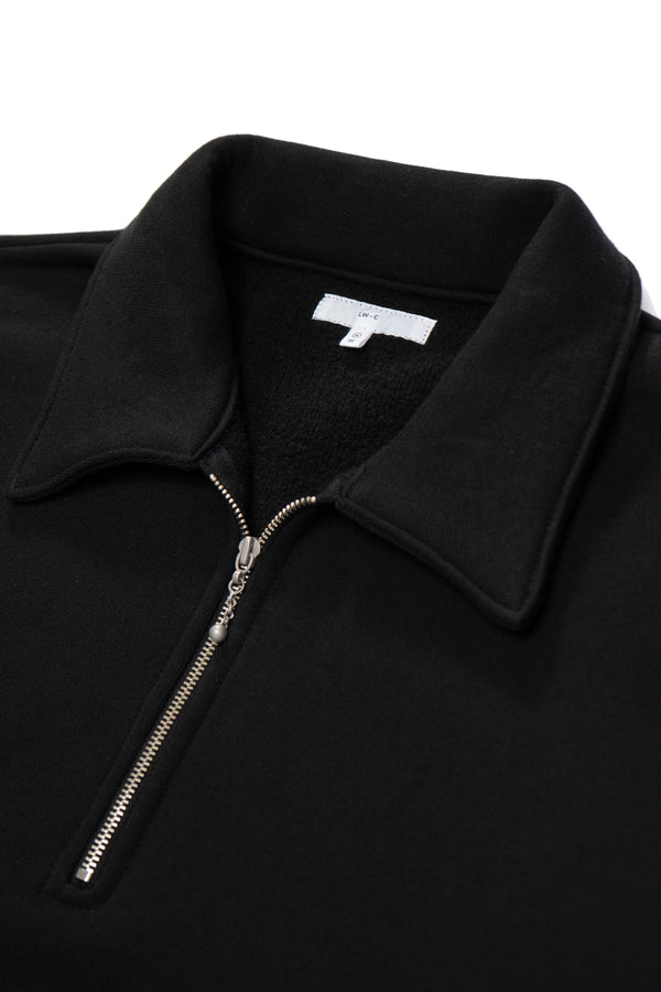 Lady White Co. QUARTER ZIP SWEATSHIRT - BLACK