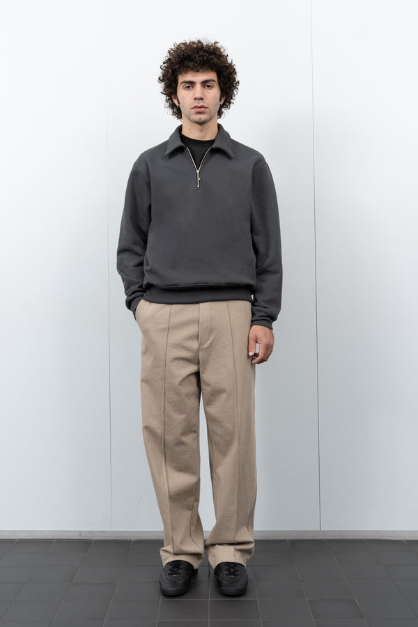 Lady White Co. QUARTER ZIP SWEATSHIRT - FADED BLACK