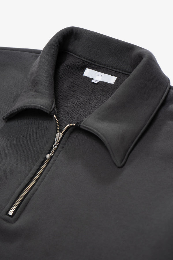 Lady White Co. QUARTER ZIP SWEATSHIRT - FADED BLACK