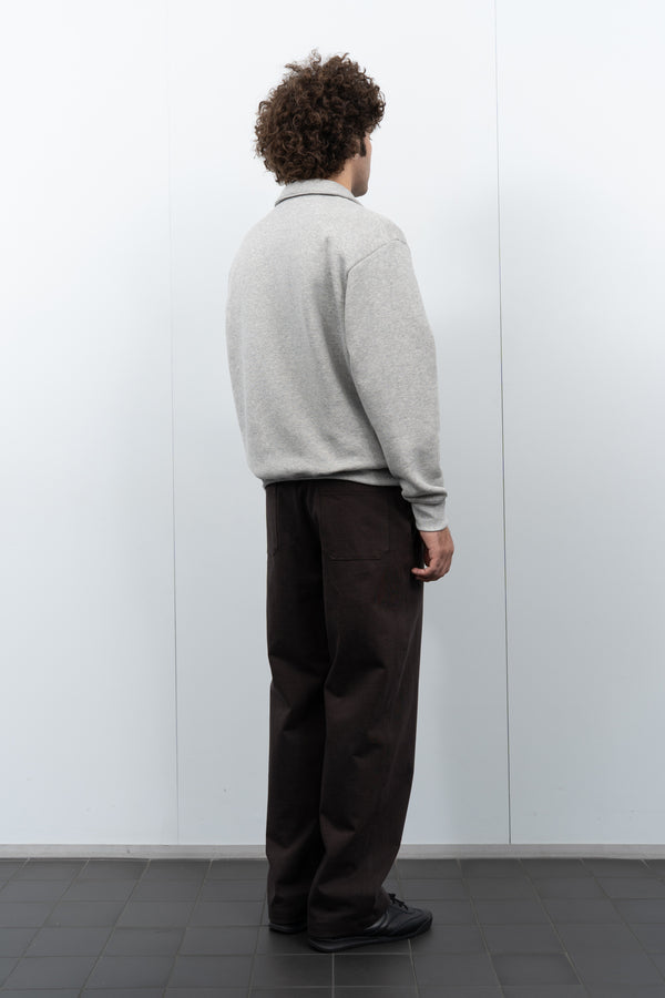 Lady White Co. QUARTER ZIP SWEATSHIRT - HEATHER GREY