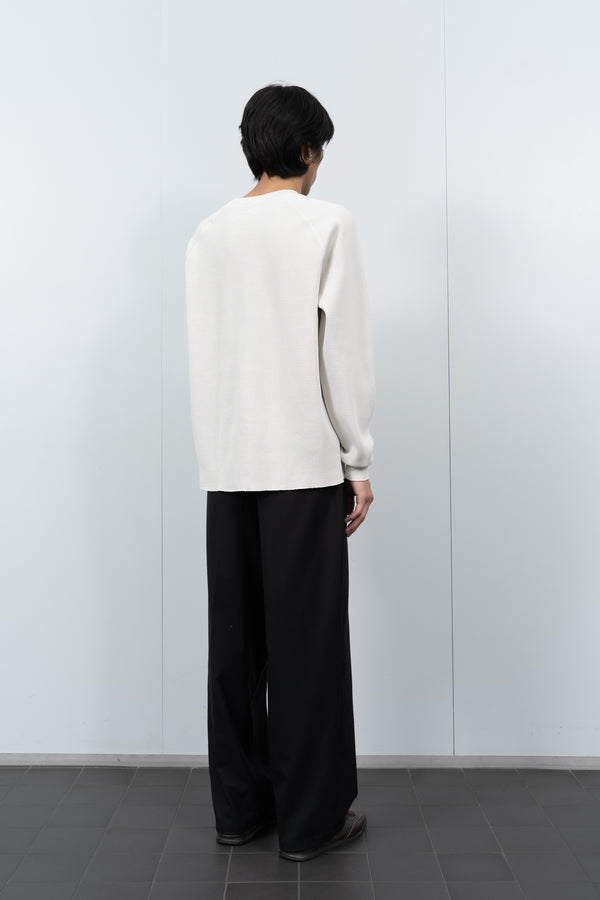 Lady White Co. RAGLAN THERMAL - OFF WHITE