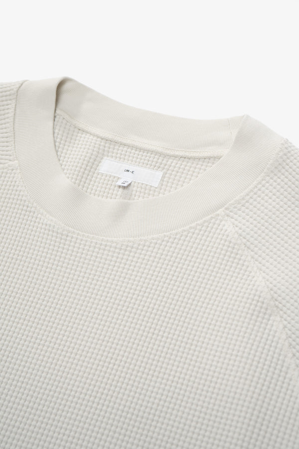 Lady White Co. RAGLAN THERMAL - OFF WHITE