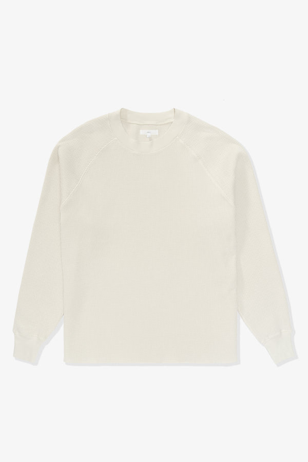 lady white co. RAGLAN THERMAL - OFF WHITE