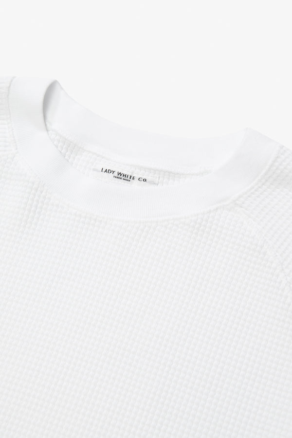 Lady White Co. RAGLAN THERMAL - WHITE