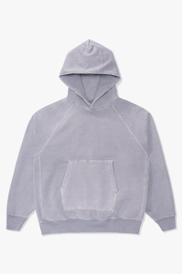 lady white co. SUPER WEIGHTED HOODIE - LILAC GREY
