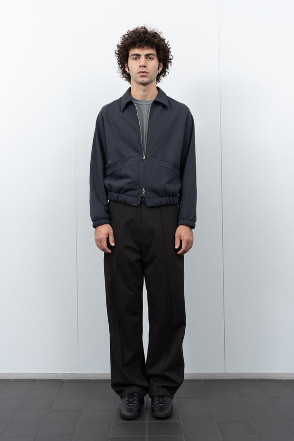 Lady White Co. TEXTURED COACH JACKET - PITCH NAVY