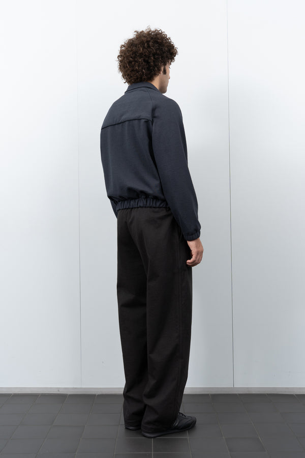 Lady White Co. TEXTURED COACH JACKET - PITCH NAVY