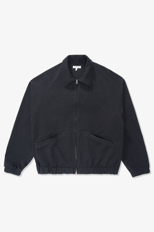 lady white co. TEXTURED COACH JACKET - PITCH NAVY