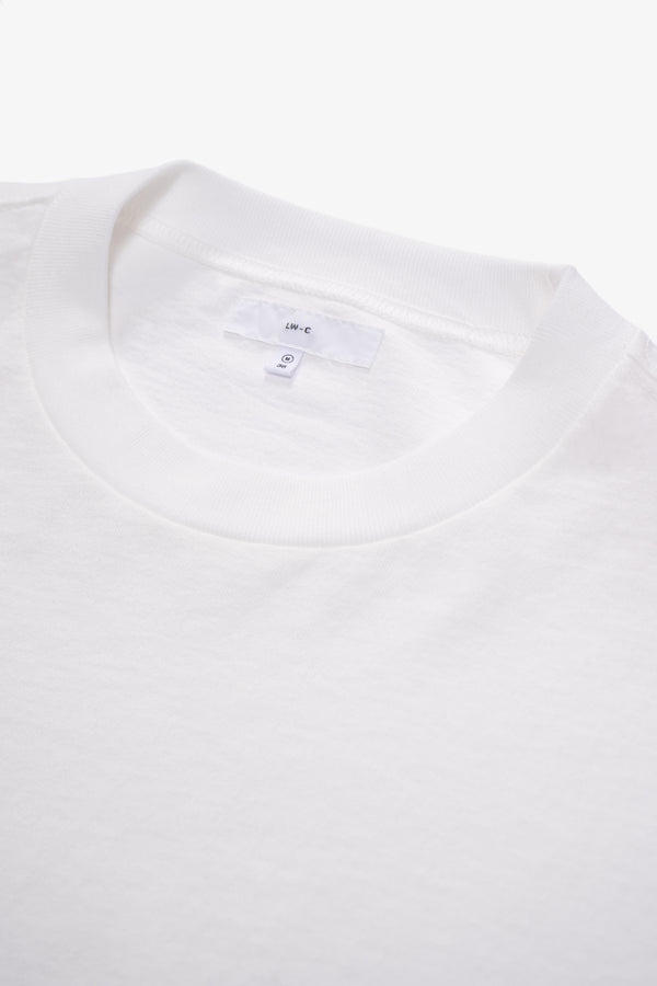 Lady White Co. TRIPANEL L/S T-SHIRT - WHITE