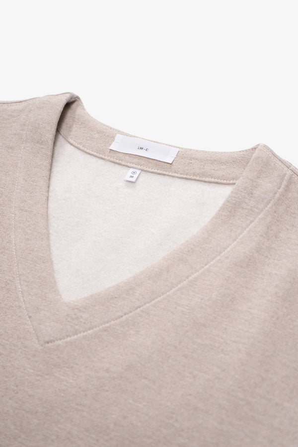 Lady White Co. V NECK SWEATER - SILK LINEN