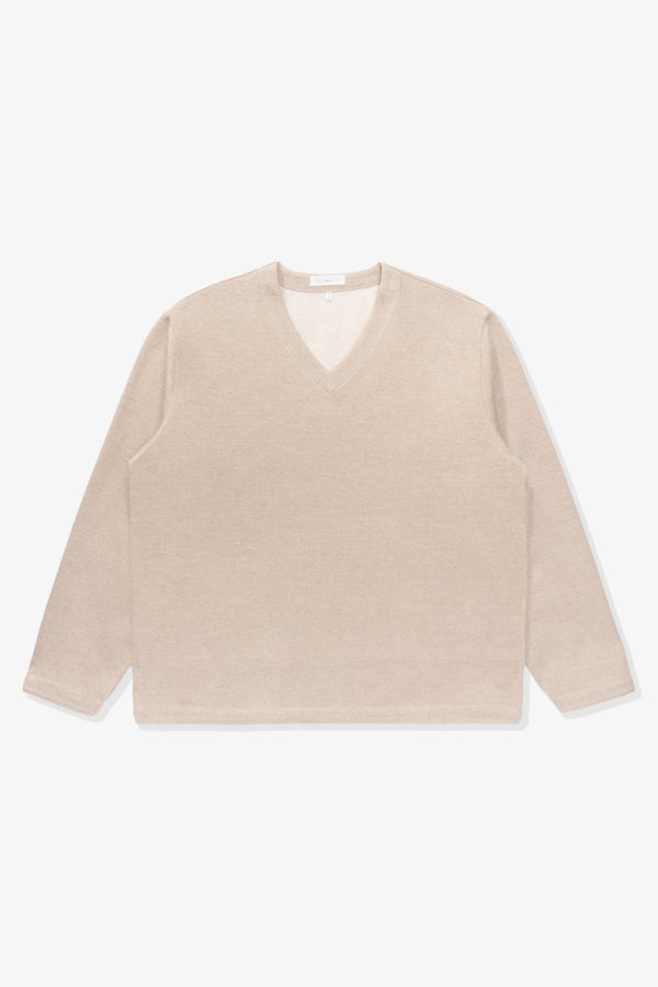 lady white co. V NECK SWEATER - SILK LINEN
