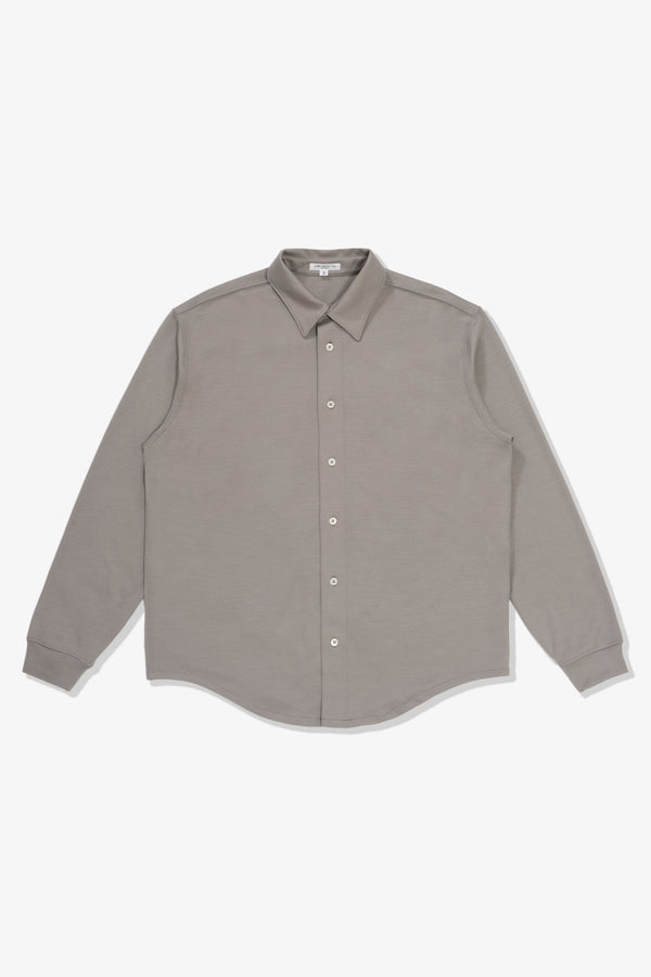 lady white co. WOOL BUTTON UP - SILVER