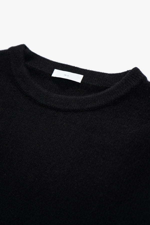 Lady White Co. WOOL CASHMERE SWEATER - BLACK