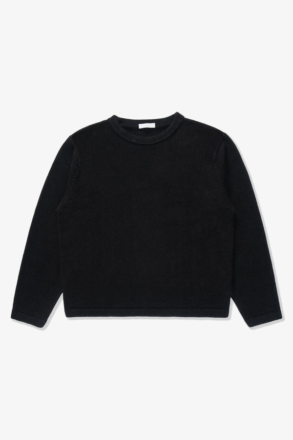 lady white co. WOOL CASHMERE SWEATER - BLACK