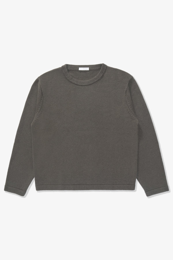 lady white co. WOOL CASHMERE SWEATER - MARINE GREY