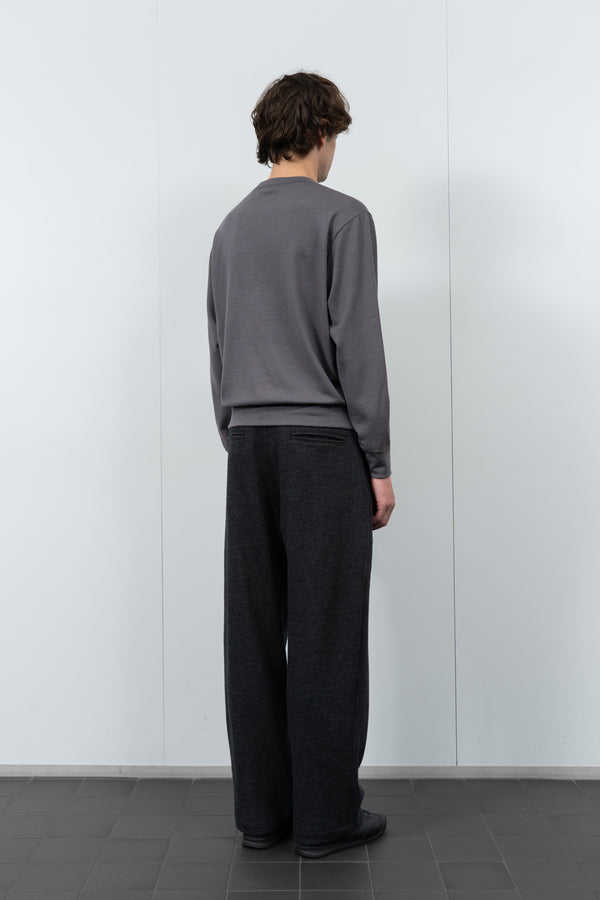 Lady White Co. WOOL JERSEY SWEATER - SLATE GREY