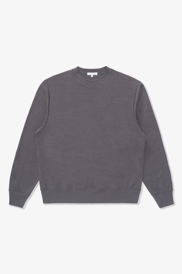 lady white co. WOOL JERSEY SWEATER - SLATE GREY