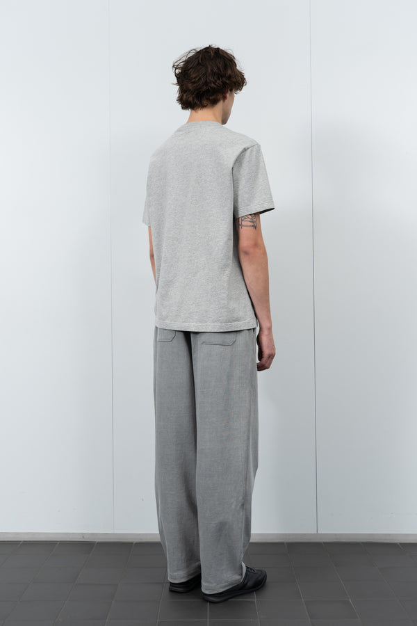Lady White Co. MUNICIPAL POCKET T-SHIRT - HEATHER GREY