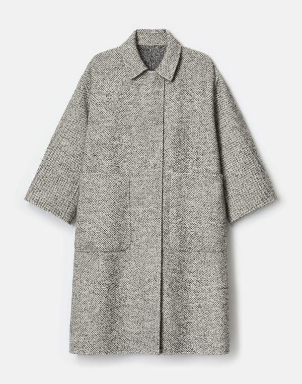 Lafayette148 Alpaca-Wool Double Face Reversible Oversized Coat
