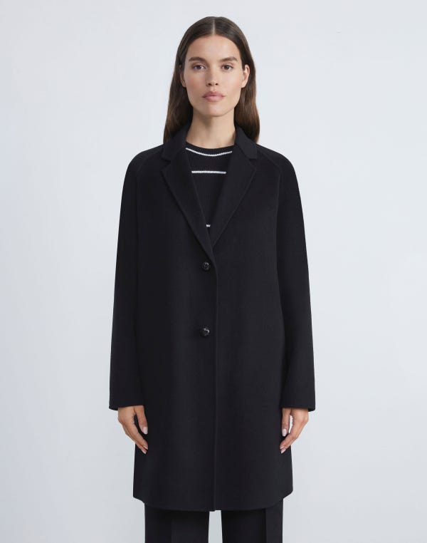 Lafayette148 Cashmere Double Face Oversized Car Coat