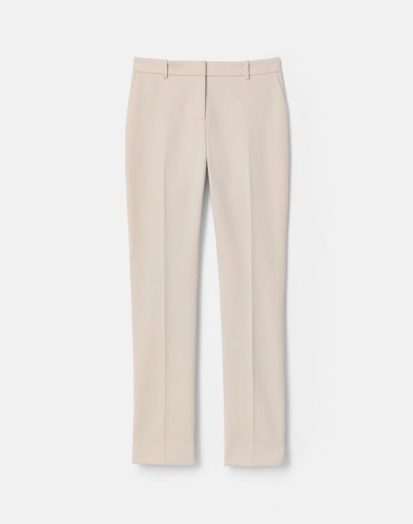 lafayette148 Cotton Double Weave Twill Manhattan Cigarette Pant