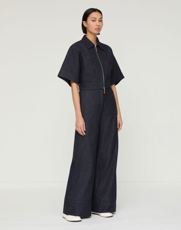 Lafayette148 Cotton-Linen Twill Charles Wide Leg Pant