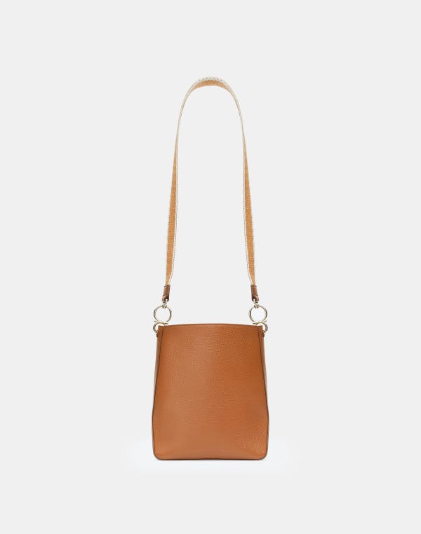 Lafayette148 Grained Calfskin Leather 8 Knot Hobo—Small
