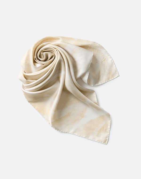 Lafayette148 Lafayette 148 X Yoona Hur Mountainside Print Silk Twill Scarf