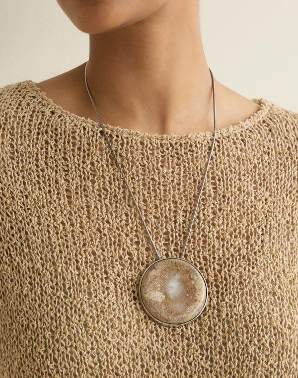 Lafayette148 Lafayette 148 X Yoona Hur Oculus Ceramic Pendant Necklace
