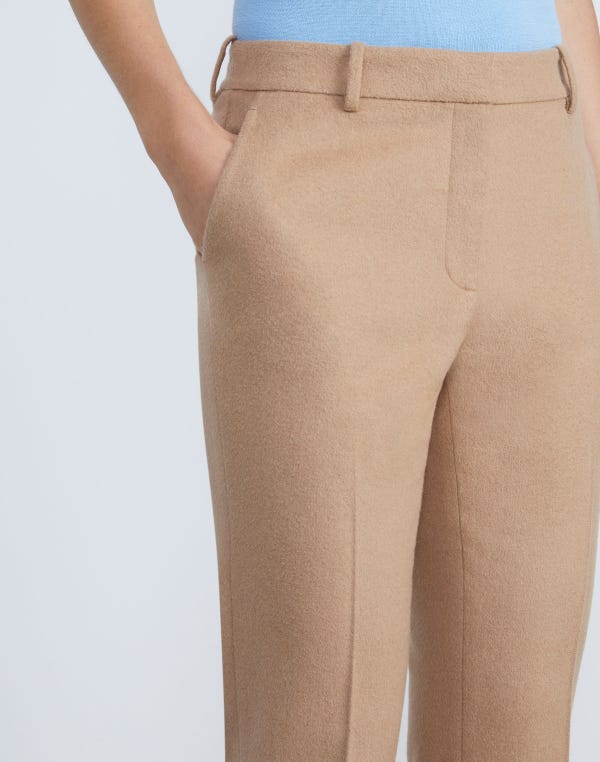 Lafayette148 Camel Hair Clinton Ankle Pant