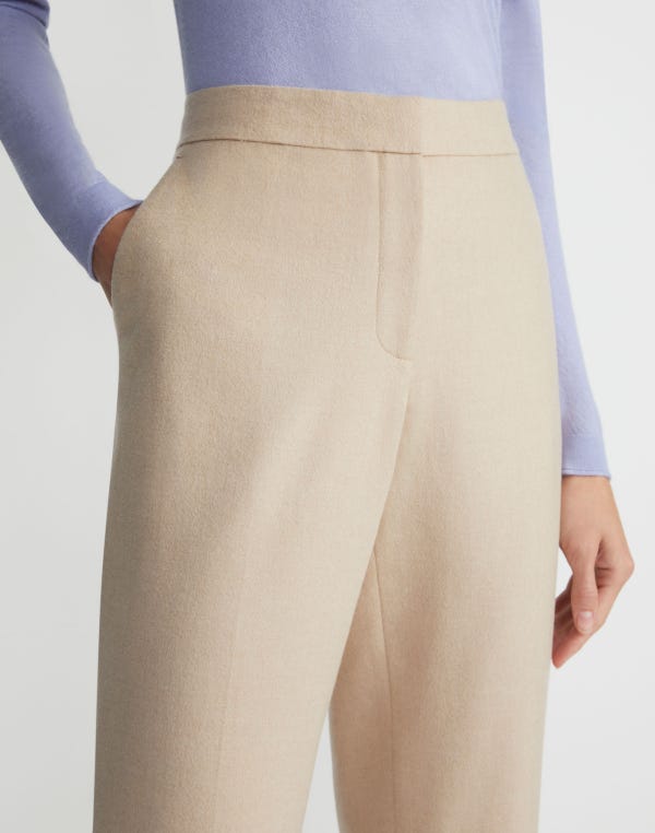Lafayette148 Camel Hair Clinton Ankle Pant