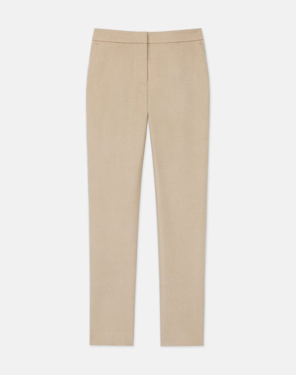 lafayette148 Camel Hair Clinton Ankle Pant