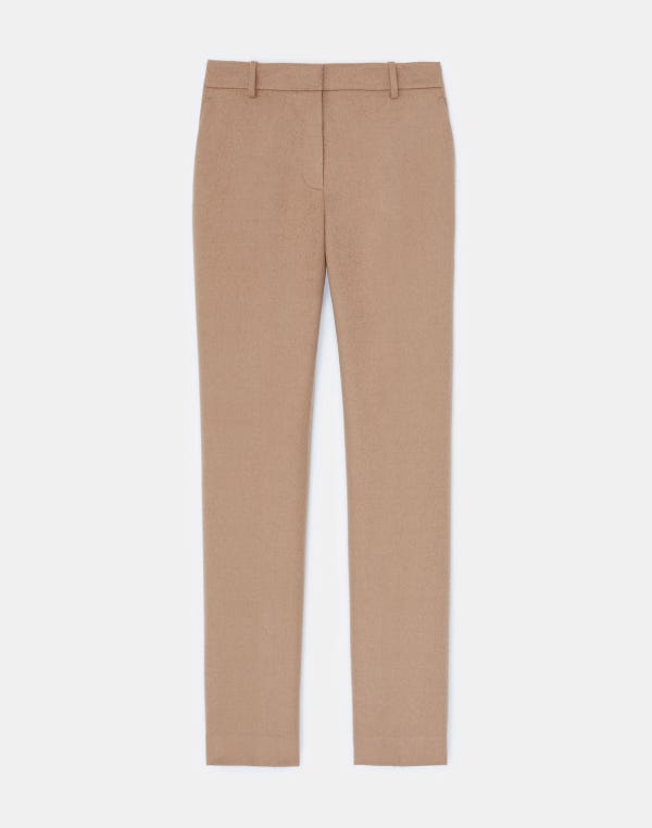 lafayette148 Camel Hair Clinton Ankle Pant