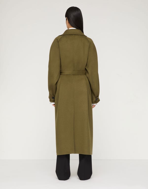 Lafayette148 Cashmere Belted Oversized Trench Coat