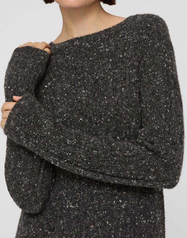 Lafayette148 Cashmere Donegal Cable Sweater Dress