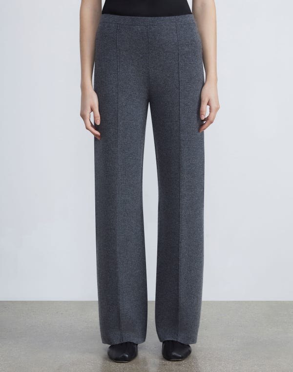Lafayette148 Cashmere-Silk Double Knit Pant