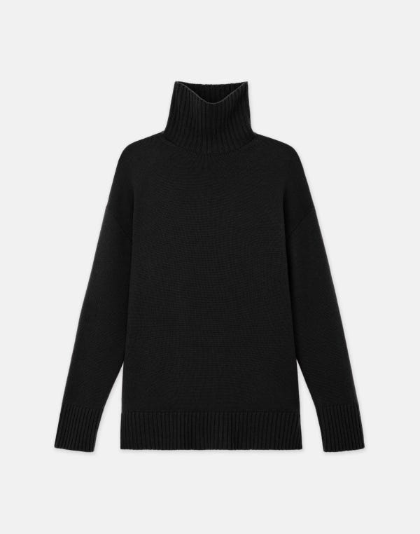 lafayette148 Cashmere Stand Collar Cocoon Sweater